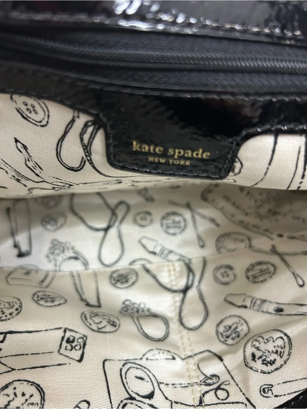 Kate Spade Esther Black Bow Nylon Shoulder Bag